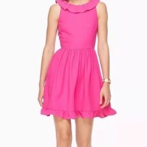 Kate Spade Vibrant Pink Ruffle Dress